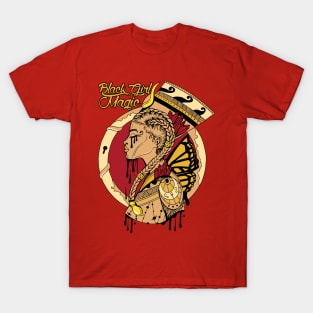 Red Gold - Goddess Of Egypt Black Girl Magic T-Shirt